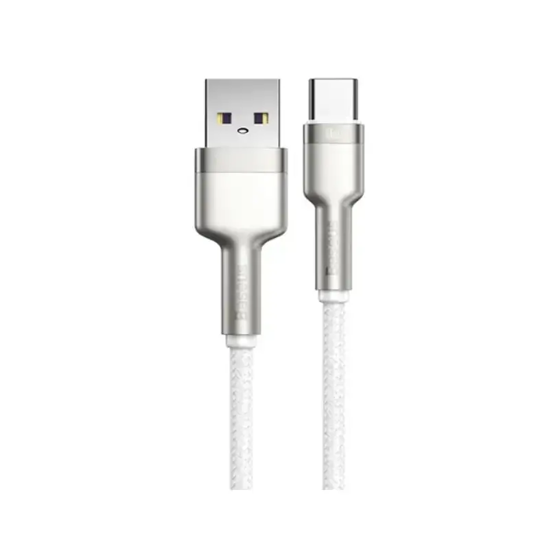 کابل Baseus Cafule Metal USB-A To USB-C 66w  سفید